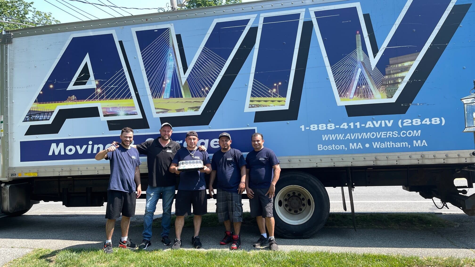 Aviv Moving team in action - Brookline